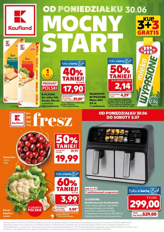 Kaufland - gazetka promocyjna Mocny Start od poniedziałku 30.06 do środy 02.07