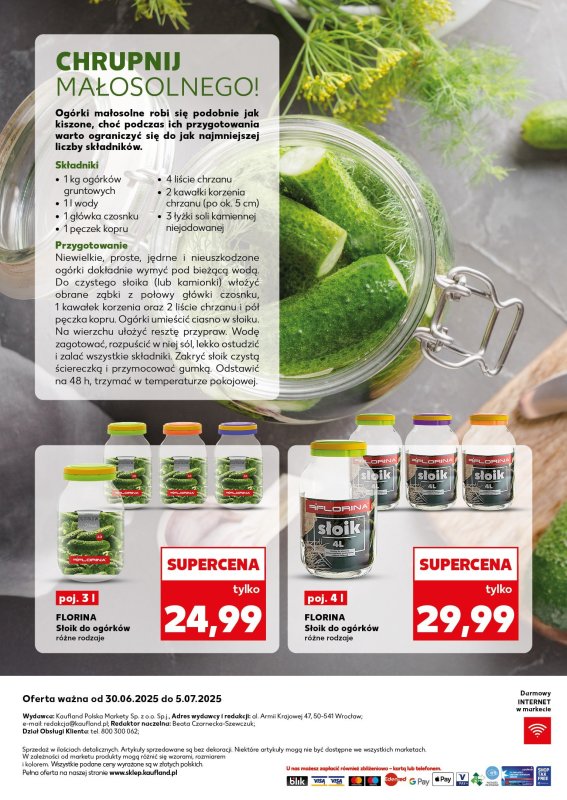 Kaufland - gazetka promocyjna Oferta Kaufland - Przetwory od poniedziałku 30.06 do soboty 05.07 - strona 14