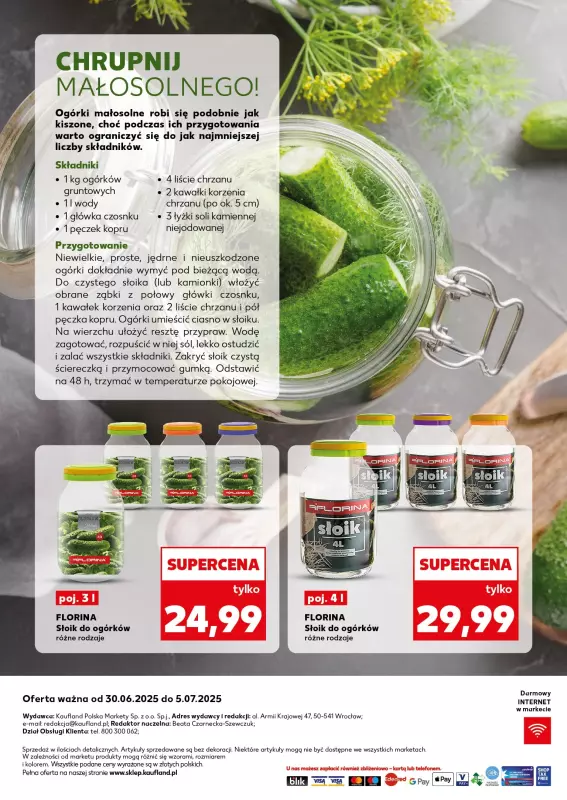 Kaufland - gazetka promocyjna Oferta Kaufland - Przetwory od poniedziałku 30.06 do soboty 05.07 - strona 14