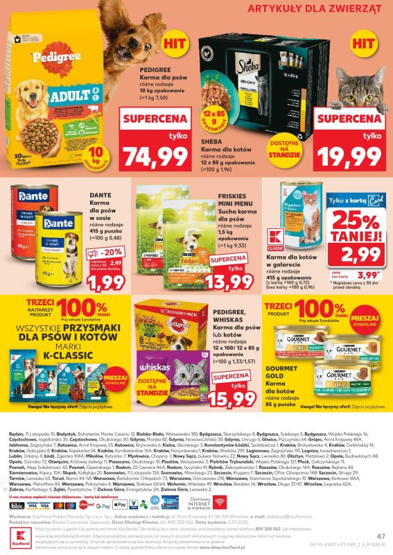 Kaufland - gazetka promocyjna Oferta Kaufland  do środy 09.07 - strona 47