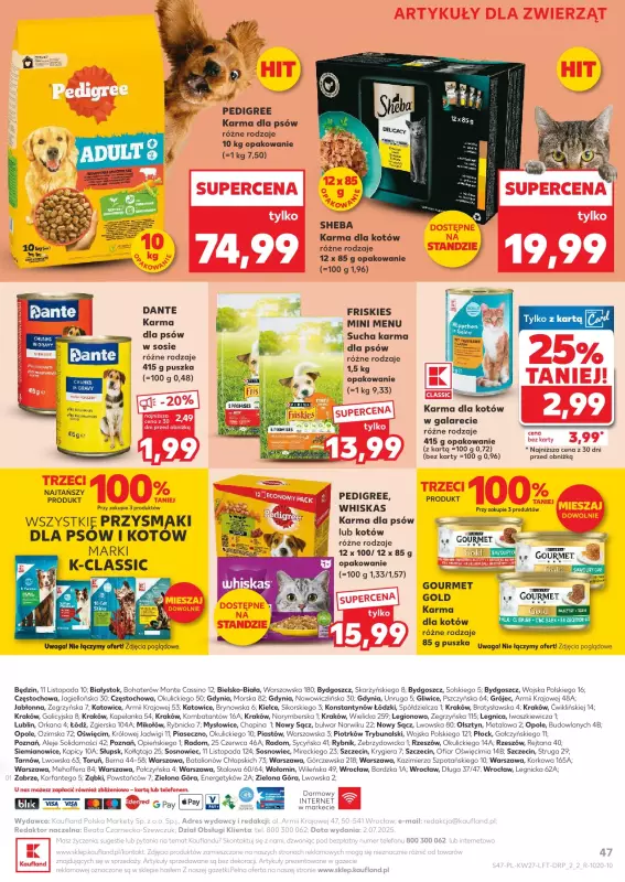 Kaufland - gazetka promocyjna Oferta Kaufland  do środy 09.07 - strona 47