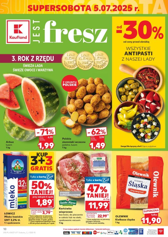 Kaufland - gazetka promocyjna Oferta Kaufland  do środy 09.07 - strona 10