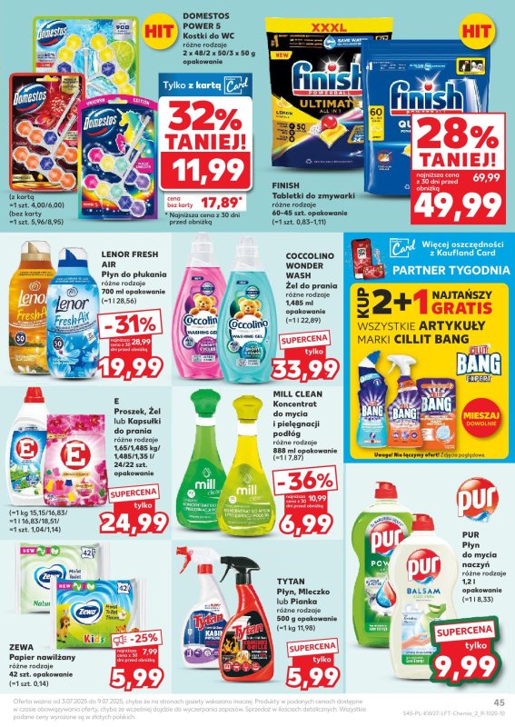 Kaufland - gazetka promocyjna Oferta Kaufland  do środy 09.07 - strona 45