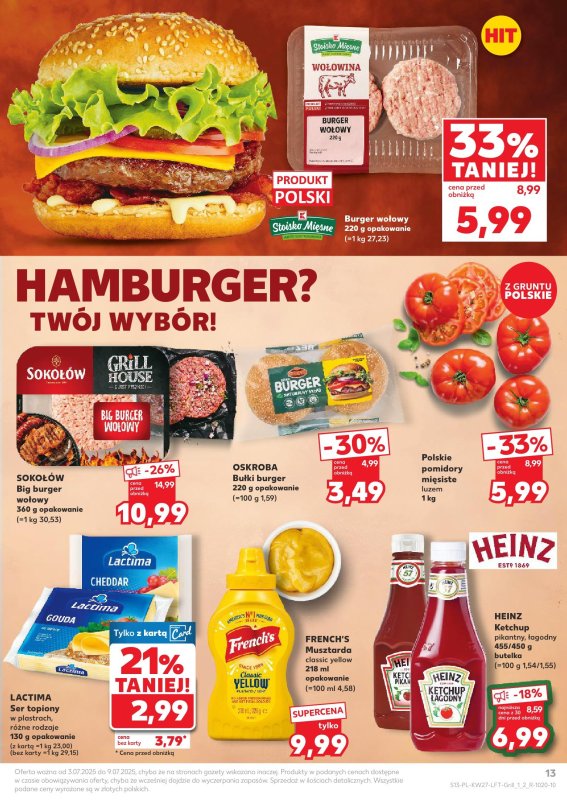 Kaufland - gazetka promocyjna Oferta Kaufland  do środy 09.07 - strona 13