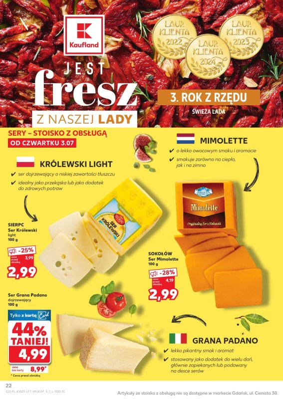 Kaufland - gazetka promocyjna Oferta Kaufland  do środy 09.07 - strona 22