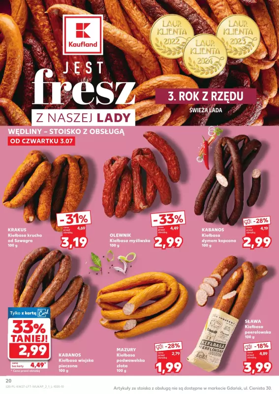 Kaufland - gazetka promocyjna Oferta Kaufland  do środy 09.07 - strona 20