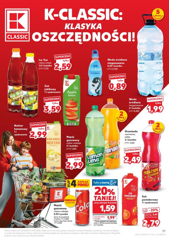 Kaufland - gazetka promocyjna Oferta Kaufland  do środy 09.07 - strona 37