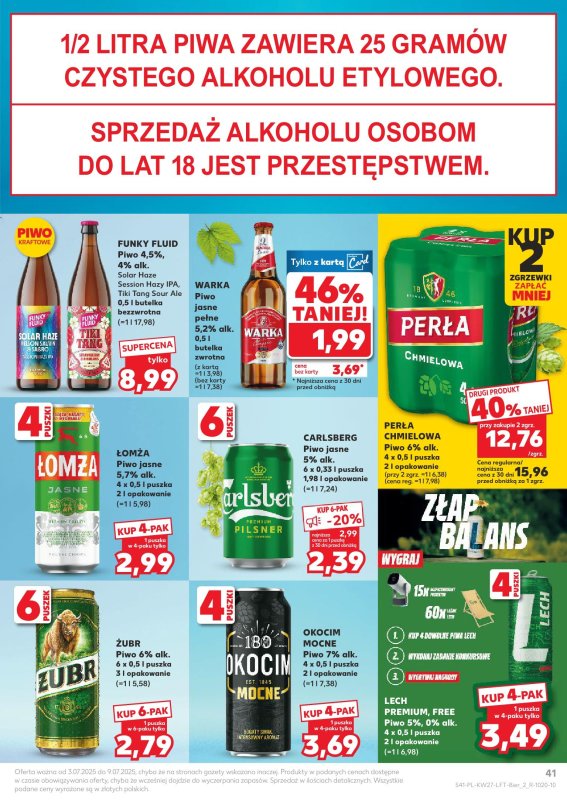 Kaufland - gazetka promocyjna Oferta Kaufland  do środy 09.07 - strona 41