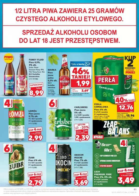 Kaufland - gazetka promocyjna Oferta Kaufland  do środy 09.07 - strona 41
