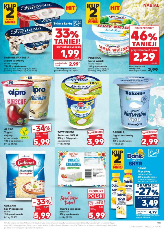 Kaufland - gazetka promocyjna Oferta Kaufland  do środy 09.07 - strona 29