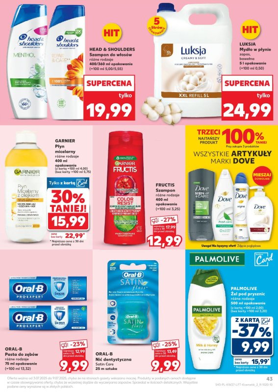 Kaufland - gazetka promocyjna Oferta Kaufland  do środy 09.07 - strona 43