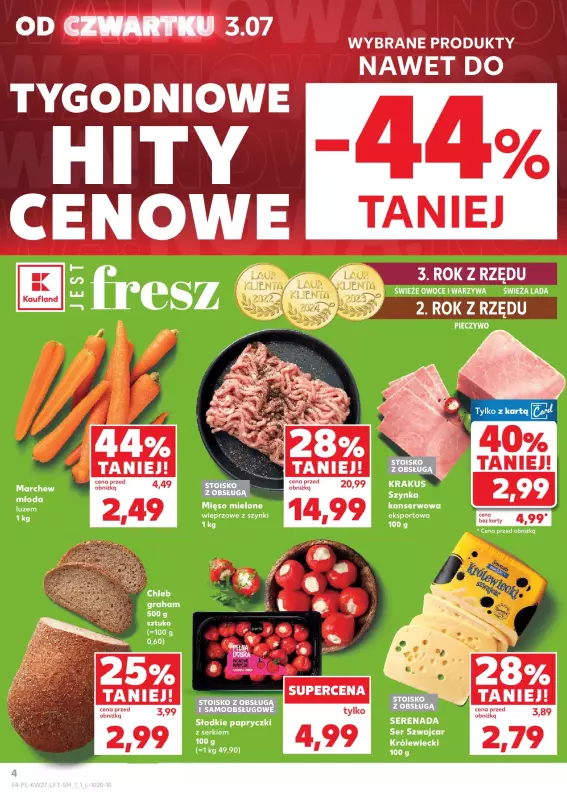 Kaufland - gazetka promocyjna Oferta Kaufland  do środy 09.07 - strona 4