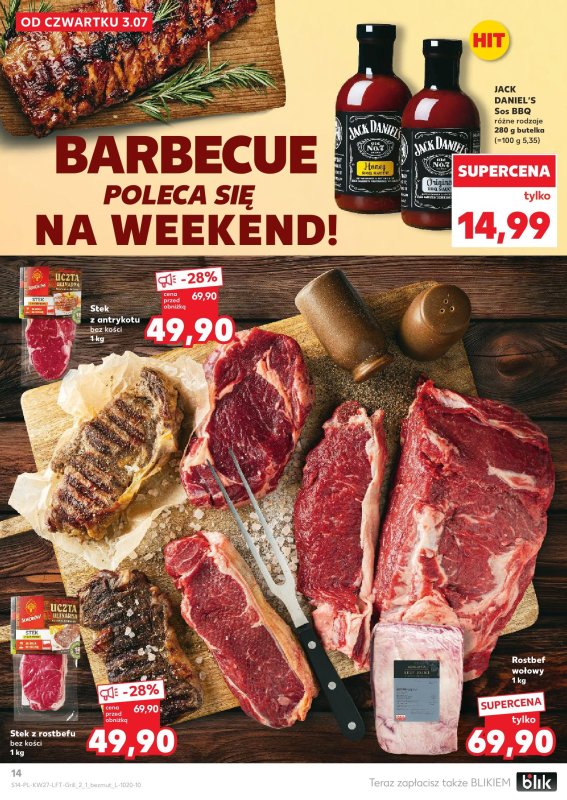 Kaufland - gazetka promocyjna Oferta Kaufland  do środy 09.07 - strona 14