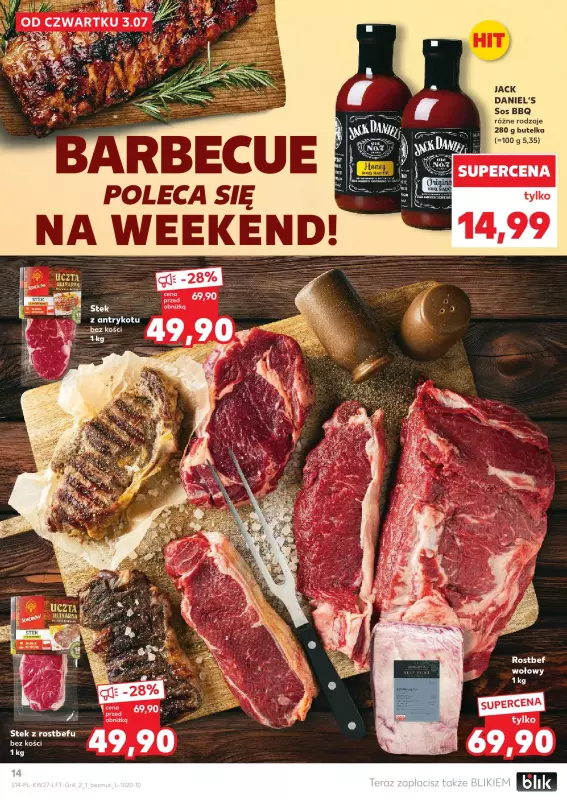 Kaufland - gazetka promocyjna Oferta Kaufland  do środy 09.07 - strona 14