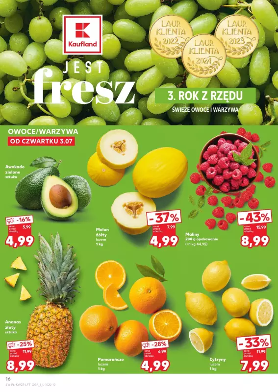 Kaufland - gazetka promocyjna Oferta Kaufland  do środy 09.07 - strona 16