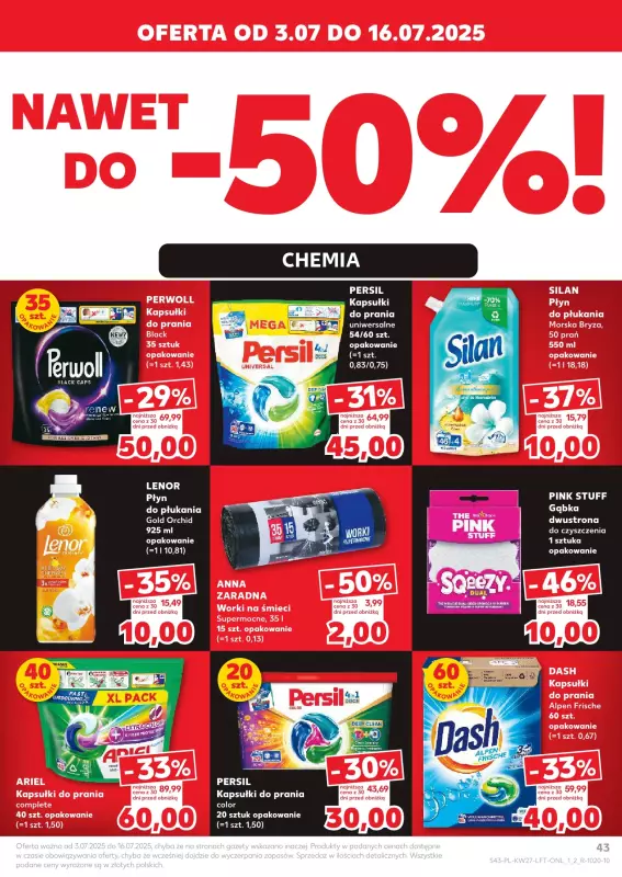Kaufland - gazetka promocyjna Oferta Kaufland od czwartku 03.07 do środy 09.07 - strona 43