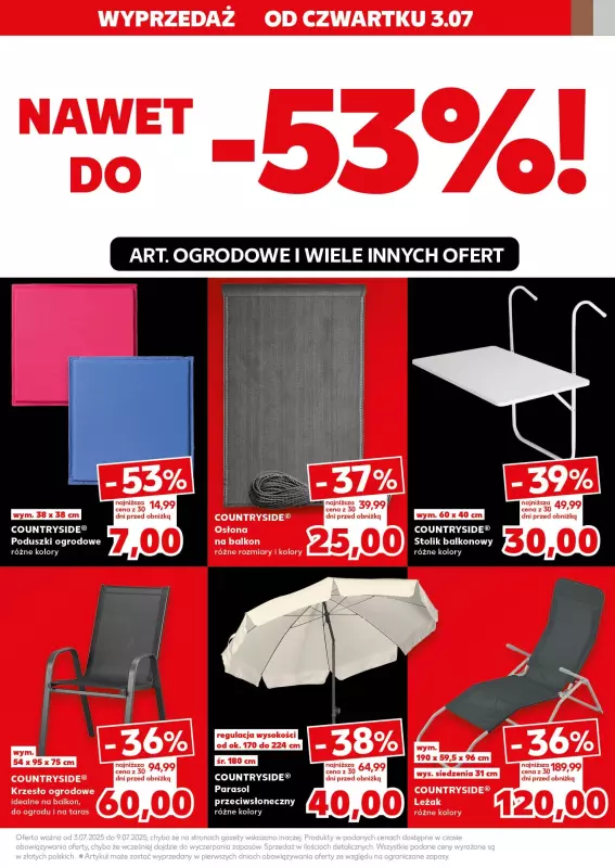 Kaufland - gazetka promocyjna Oferta Kaufland - Non Food od czwartku 03.07 do środy 09.07 - strona 7