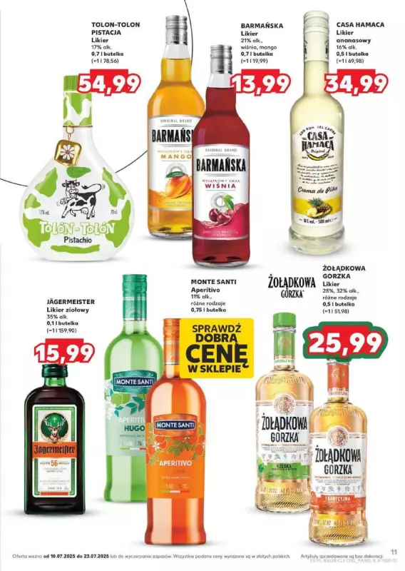 Kaufland - gazetka promocyjna Barek Kauflandu  do środy 23.07 - strona 11