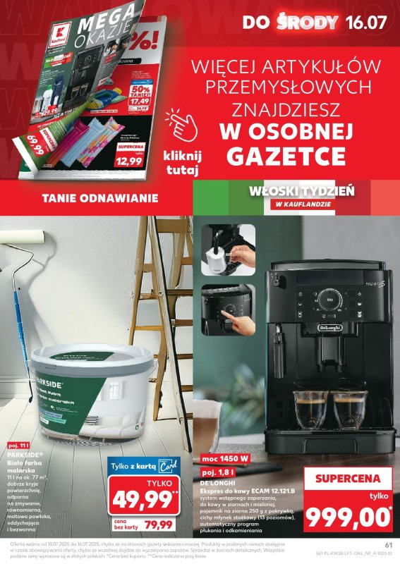 Kaufland - gazetka promocyjna Oferta Kaufland od czwartku 10.07 do środy 16.07 - strona 61