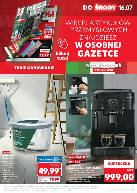 Kaufland - gazetka promocyjna Oferta Kaufland od czwartku 10.07 do środy 16.07 - strona 61