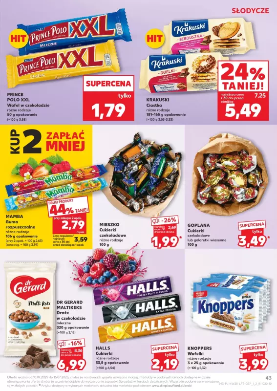 Kaufland - gazetka promocyjna Oferta Kaufland od czwartku 10.07 do środy 16.07 - strona 43
