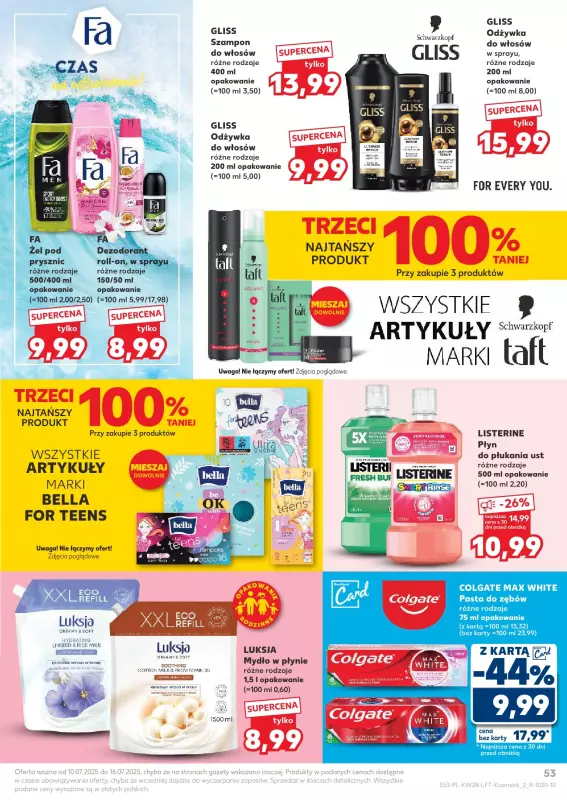 Kaufland - gazetka promocyjna Oferta Kaufland od czwartku 10.07 do środy 16.07 - strona 53