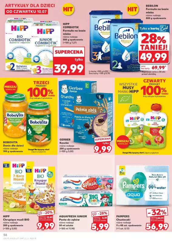 Kaufland - gazetka promocyjna Oferta Kaufland od czwartku 10.07 do środy 16.07 - strona 56
