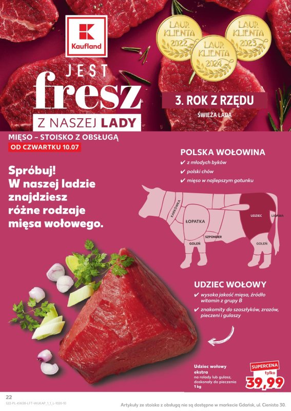 Kaufland - gazetka promocyjna Oferta Kaufland od czwartku 10.07 do środy 16.07 - strona 22