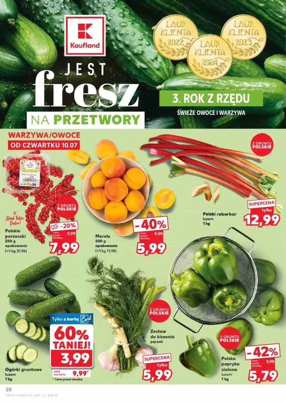 Kaufland - gazetka promocyjna Oferta Kaufland od czwartku 10.07 do środy 16.07 - strona 20
