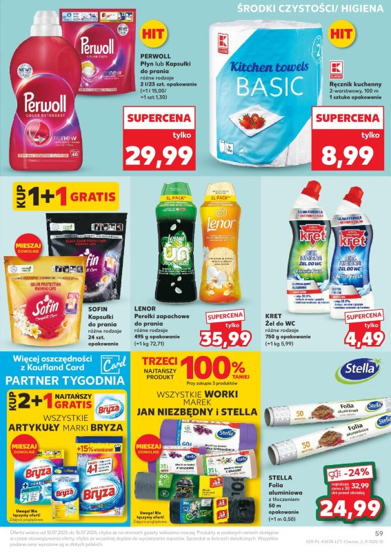 Kaufland - gazetka promocyjna Oferta Kaufland od czwartku 10.07 do środy 16.07 - strona 59
