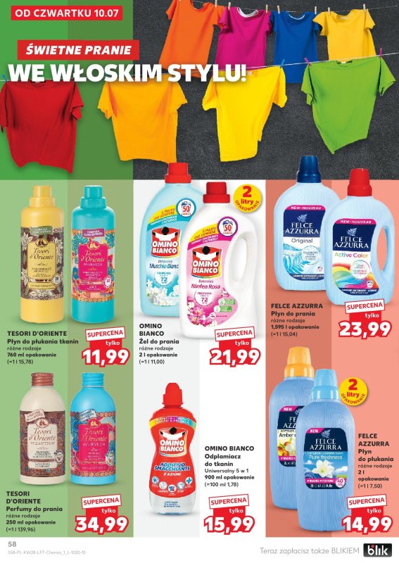 Kaufland - gazetka promocyjna Oferta Kaufland od czwartku 10.07 do środy 16.07 - strona 58