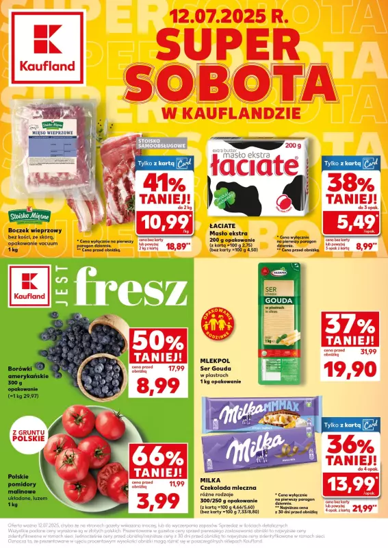 Kaufland - gazetka promocyjna Oferta Kaufland - SUPER SOBOTA  