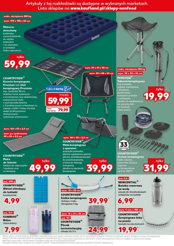 Kaufland - gazetka promocyjna Oferta Kaufland - Non Food od czwartku 10.07 do środy 16.07 - strona 7