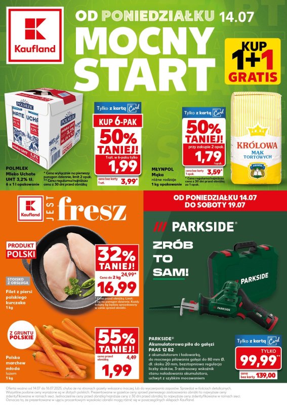 Kaufland - gazetka promocyjna Mocny Start od poniedziałku 14.07 do środy 16.07