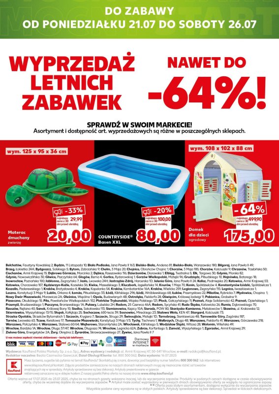 Kaufland - gazetka promocyjna Oferta Kaufland - Non Food od czwartku 17.07 do środy 23.07 - strona 20
