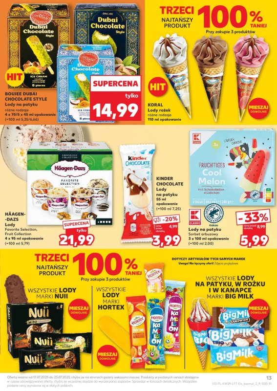 Kaufland - gazetka promocyjna Oferta Kaufland  do środy 23.07 - strona 13