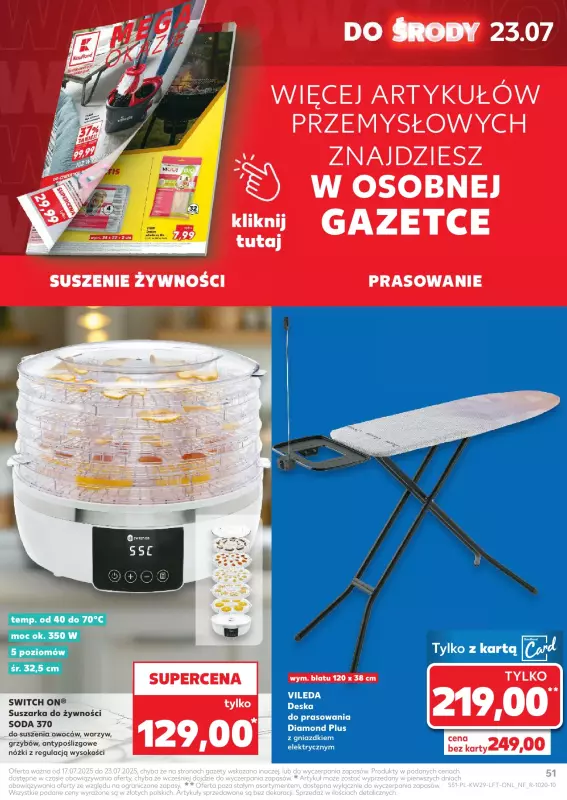 Kaufland - gazetka promocyjna Oferta Kaufland  do środy 23.07 - strona 51