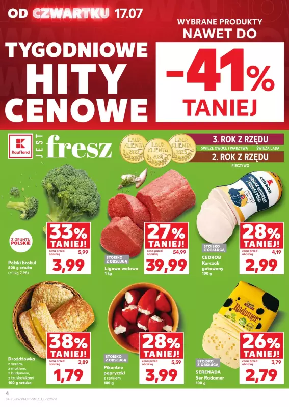 Kaufland - gazetka promocyjna Oferta Kaufland od czwartku 17.07 do środy 23.07 - strona 4