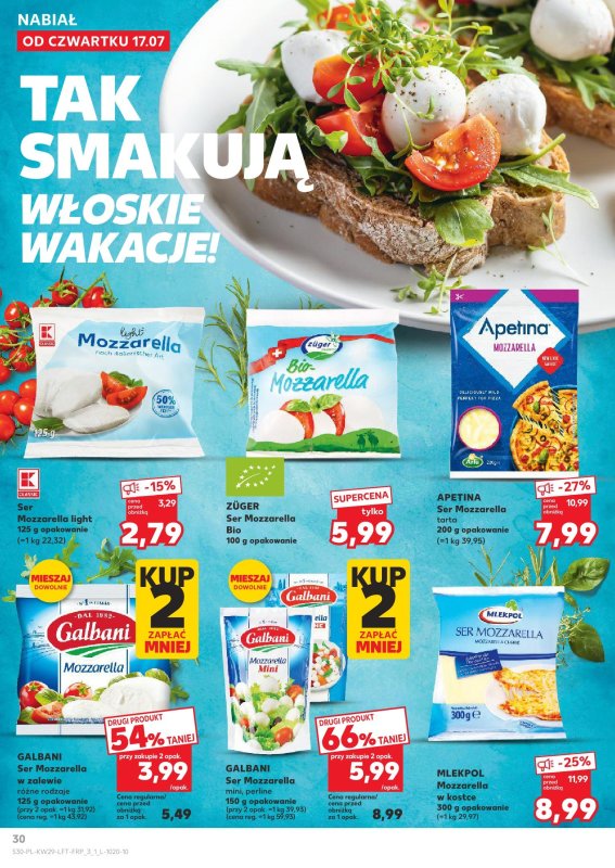 Kaufland - gazetka promocyjna Oferta Kaufland od czwartku 17.07 do środy 23.07 - strona 30
