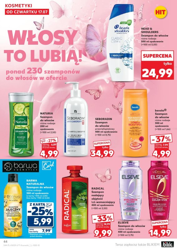 Kaufland - gazetka promocyjna Oferta Kaufland od czwartku 17.07 do środy 23.07 - strona 44