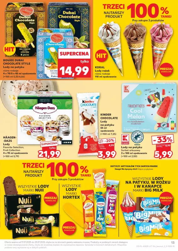 Kaufland - gazetka promocyjna Oferta Kaufland od czwartku 17.07 do środy 23.07 - strona 13