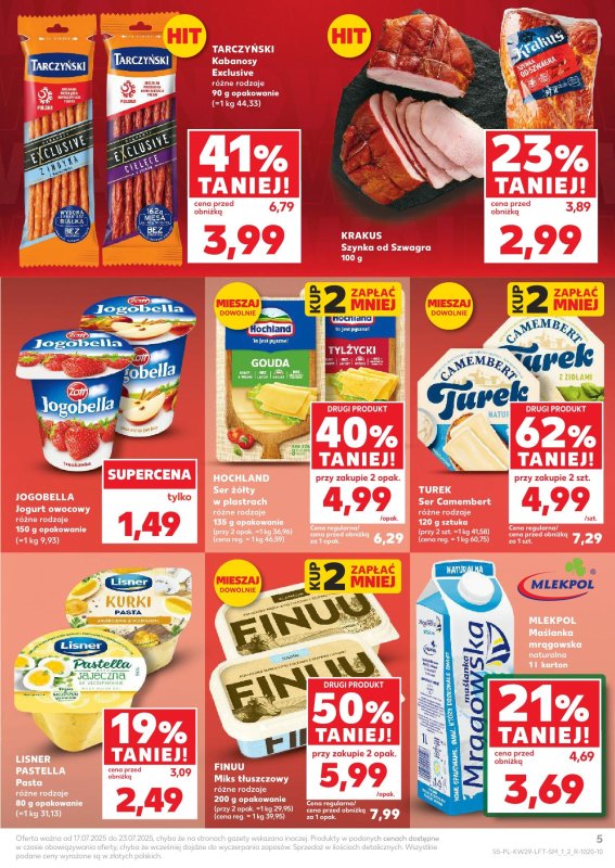 Kaufland - gazetka promocyjna Oferta Kaufland od czwartku 17.07 do środy 23.07 - strona 5