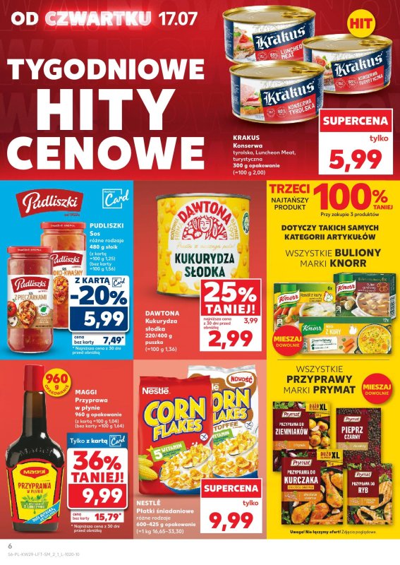 Kaufland - gazetka promocyjna Oferta Kaufland od czwartku 17.07 do środy 23.07 - strona 6
