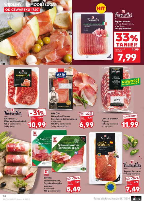 Kaufland - gazetka promocyjna Oferta Kaufland od czwartku 17.07 do środy 23.07 - strona 28