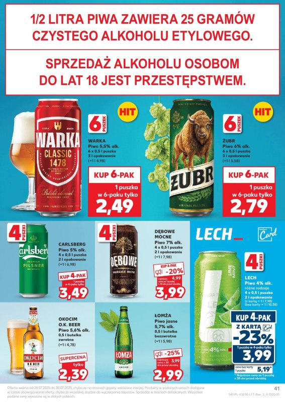 Kaufland - gazetka promocyjna Oferta Kaufland  do środy 30.07 - strona 41