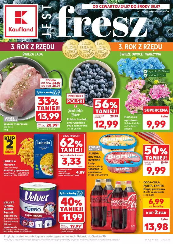 Kaufland - gazetka promocyjna Oferta Kaufland  do środy 30.07