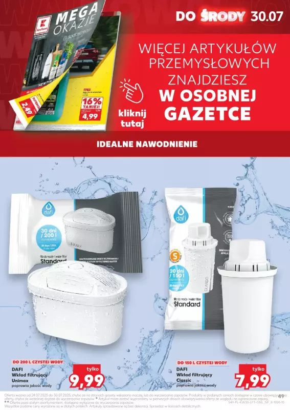 Kaufland - gazetka promocyjna Oferta Kaufland  do środy 30.07 - strona 49