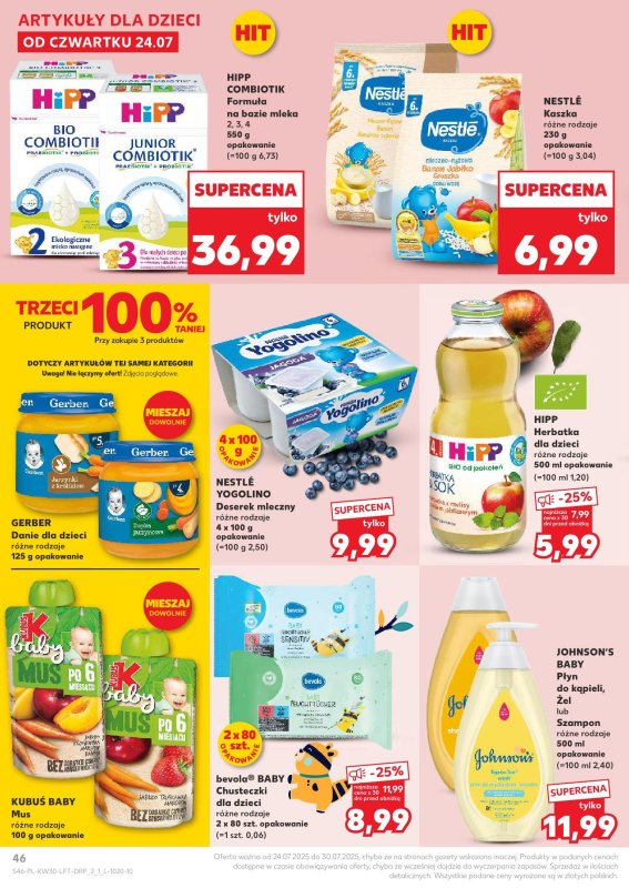 Kaufland - gazetka promocyjna Oferta Kaufland  do środy 30.07 - strona 46