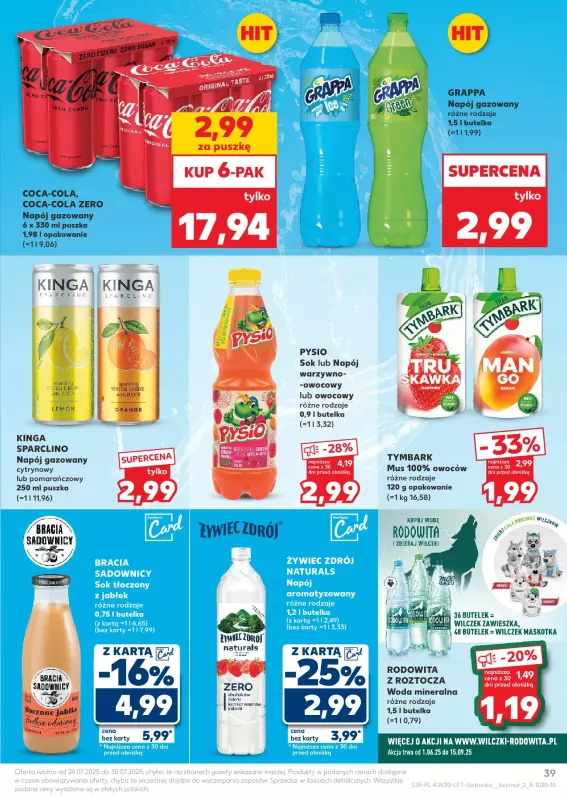Kaufland - gazetka promocyjna Oferta Kaufland  do środy 30.07 - strona 39