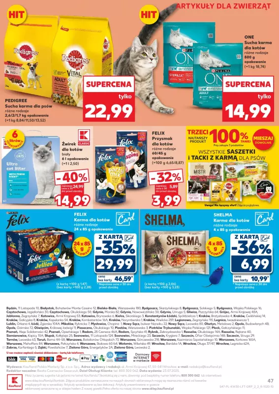 Kaufland - gazetka promocyjna Oferta Kaufland od czwartku 24.07 do środy 30.07 - strona 47